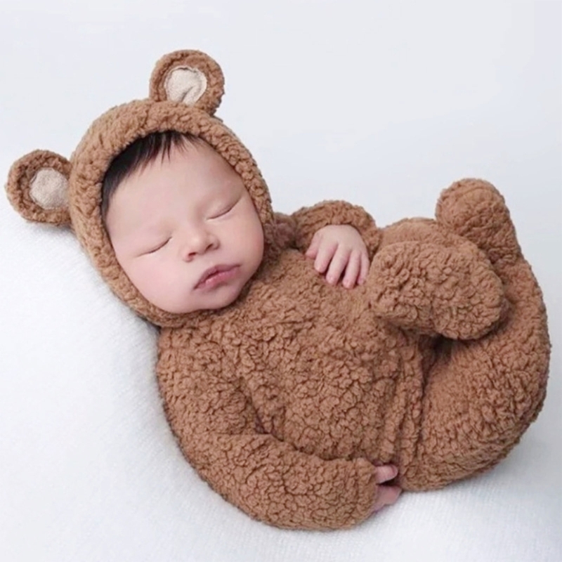 Photography Still Life - 2 ชิ้นการถ่ายภาพ Props สําหรับเด็กทารกเด็กหญิง Unisex Jumpsuit
