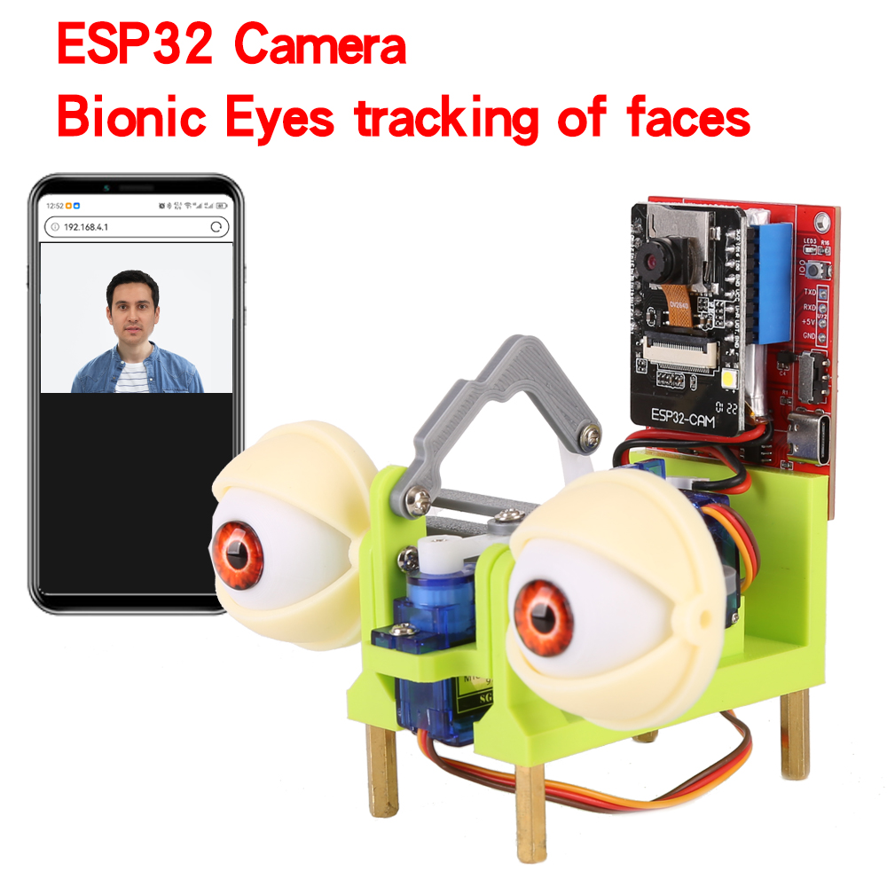 Photography Journalism - WatchEye ESP32 กล้อง Bionic Eyes การติดตามใบหน้ากล้องการติดตามใบหน้า