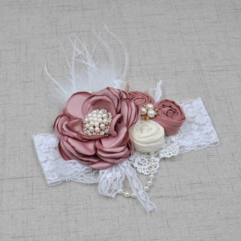 Vintage ดอกไม้เด็กทารก Headwra - Photography Still Life บทวิจารณ์และราคา