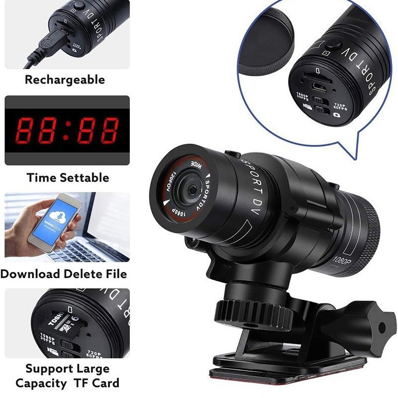F9/1080P กล้องกีฬาความละเอียดส - Photography High Angle บทวิจารณ์และราคา