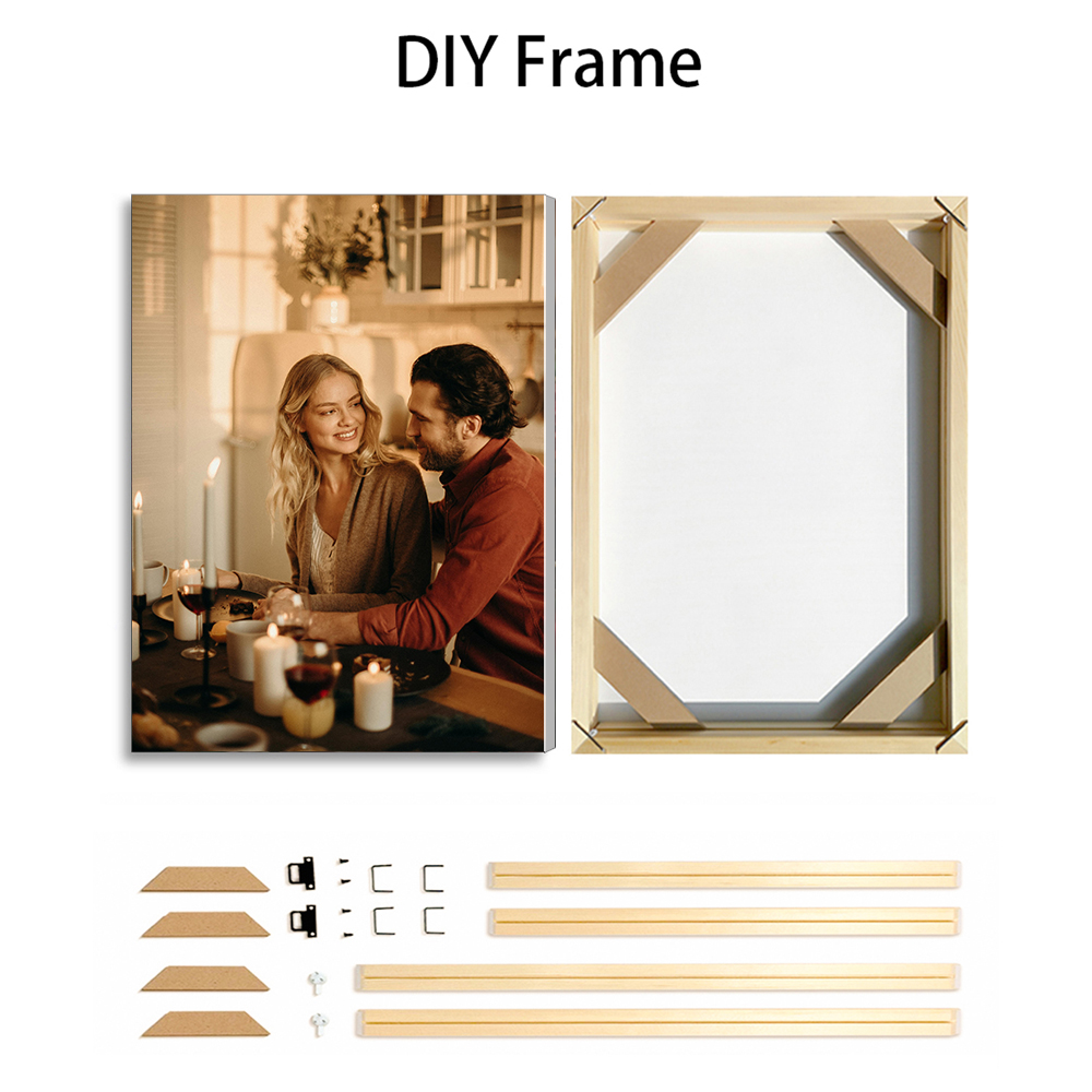 1 PC CUSTOM รูปภาพ DIY กรอบไม้ - Photography Definition บทวิจารณ์และราคา